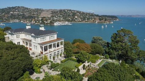 As Marin and Bay Area prices continue soaring into the stratosphere, Locksley Hall, an 1895 Belvedere mansion, sold for $47. San Francisco Mansions, New York Penthouse, Panic Rooms, San Francisco Houses, Expensive Houses, Level Homes, Cabins In The Woods, House Hunting, San Francisco Bay Area