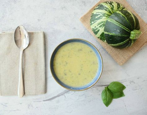 Soup Recipe | Courgette and Basil Soup | Zucchini Soup | Zucchini Recipe Parmesan Soup Recipe, Courgette Soup Recipe, Soup Zucchini, Courgette Soup, Soup With Basil, Basil Soup Recipe, Parmesan Squash, Soup Recipe Easy, Parmesan Soup