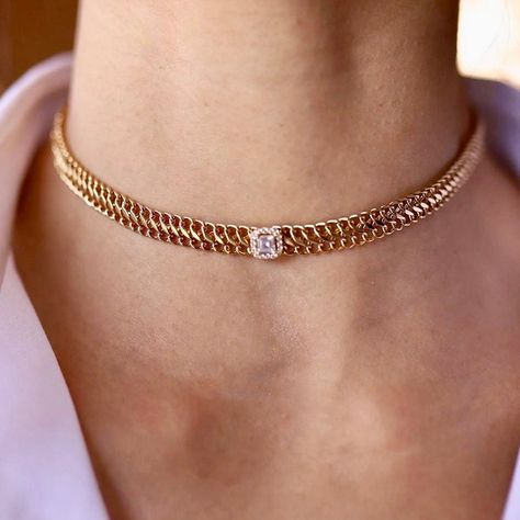 Golden Chocker Necklace, Classy Choker Necklace, Gold Diamond Choker Necklace, Chocker Gold Neckless, Gold Choker Necklace Set, Gold Necklace Choker, Delicate Choker Necklace, Gold Neck Chain, Delicate Choker