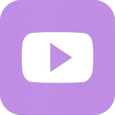 Purple YouTube icon #icon #YouTube #Shortcuts #iOS14 Violet Icon, Purple Youtube, Icona Ios, Youtube Icon, Iphone Logo, Logo Youtube, App Store Icon, Violet Pastel, Ios App Iphone