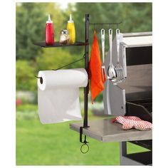 Maverick Bbq Accessory Organizer Grilling Utensils, Camping Grill, Bbq Ideas, Barbecue Tools, Cooking Supplies, Bbq Pit, Condiment Holder, Bbq Area, Bbq Tools