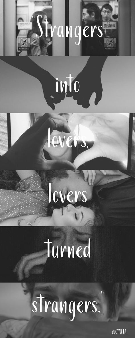 "Strangers into lovers, lovers turned strangers." Lovers To Strangers Art, Lovers To Strangers Quotes, Stranger To Lovers, Strangers To Lovers Aesthetic, Strangers Aesthetic, Lovers To Strangers, Strangers To Lovers, Stranger Quotes, Six Word Story