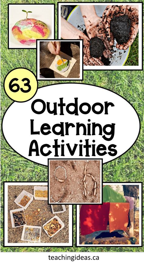 Kids love to be outside!  Taking their learning outside is easy with these 63 outdoor education activities perfect for home or school! This collection of outdoor learning activities include various subject areas and hands-on activities. #outdooreducationactivitiespreschool #outdooreducation #outdooreducationactivities#outdoorlearningactivitiesforkids #outdoorlearning Outdoor Education Activities, Outdoor Kindergarten, Activities Elementary, Outdoor Learning Activities, Escape Room For Kids, Recycled Crafts Kids, Outdoor Education, Theme Nature, Education Activities