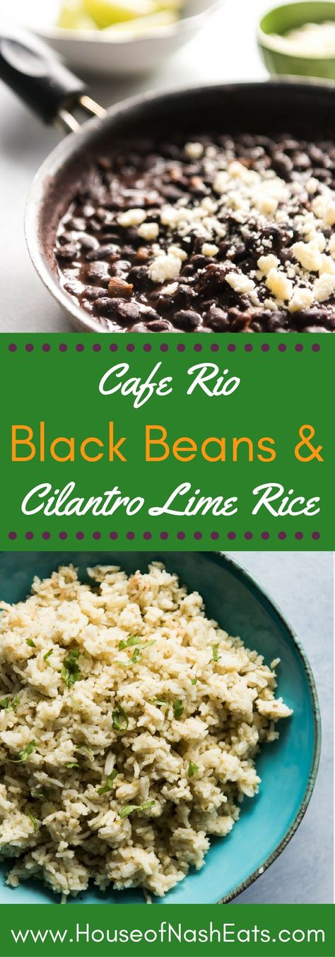 Cafe Rio Black Beans, Cafe Rio Recipes, Black Bean Recipe, Cilantro Lime Rice Recipe, Rice Black Beans, Cafe Rio, Bean Recipe, Black Bean Recipes, Sweet Pork