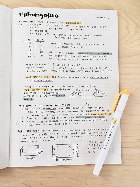 MARCH 11 “My math notes were inspired by the flowers on my desk! ” Studera Motivation, College Notes, Bullet Journal Notes, Math Notes, School Organization Notes, Study Board, Study Organization, Notes Organization, Pretty Notes