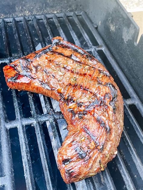 Steakhouse-Worthy Marinated Tri Tip Steak - Marie Bostwick Tri Tip Marinade, Tri Tip Steak, Steak On The Grill, Rosemary Steak, Smoked Tri Tip, Brazilian Steakhouse, Seared Steak, Medium Well, Tri Tip