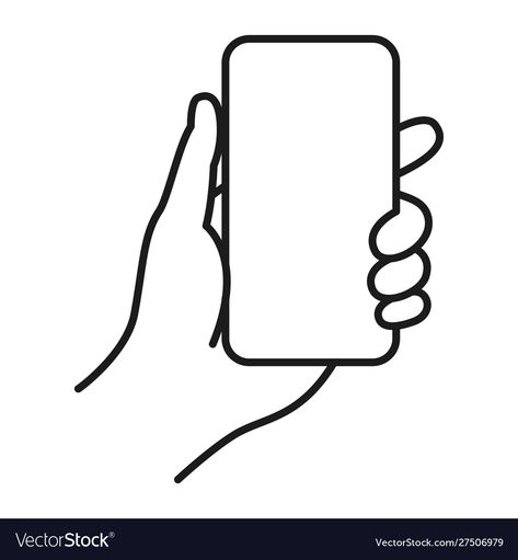 Hand Phone Illustration, Hand Holding Phone Illustration, Hand Holding Cellphone Drawing, Phone In Hand Drawing, Holding Phone Illustration, Hand Holding Phone Drawing, Information Template, Hand Holding Phone, Holding Phone