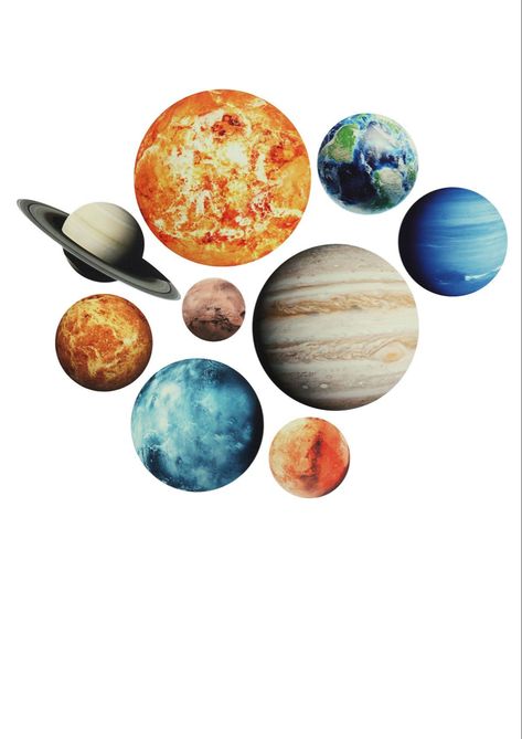 Planet Stickers, 9 Planets, Nursery Decorations, Solar System Planets, Room Baby, Solar House, Space Planets, Dark Wall, Stickers Wall