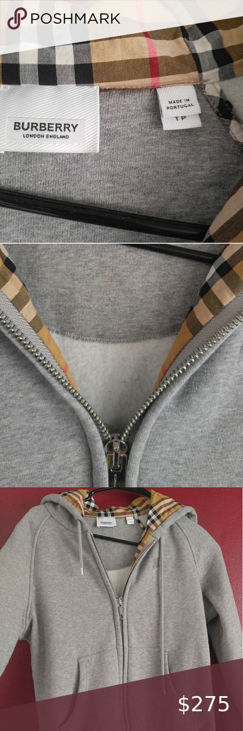 Burberry zip up sweater Grey Burberry zip up sweater. Size xs. Some discoloration on the zip( as shown in pic) nothing wrong with the function of the zipper, works perfectly fine. Other than that it's in perfect condition. Burberry Jackets & Coats Burberry Sweater, Burberry Outfit, Burberry Jacket, Sweater Grey, Burberry London, Zip Up Sweater, Gray Jacket, Grey Sweater, Burberry