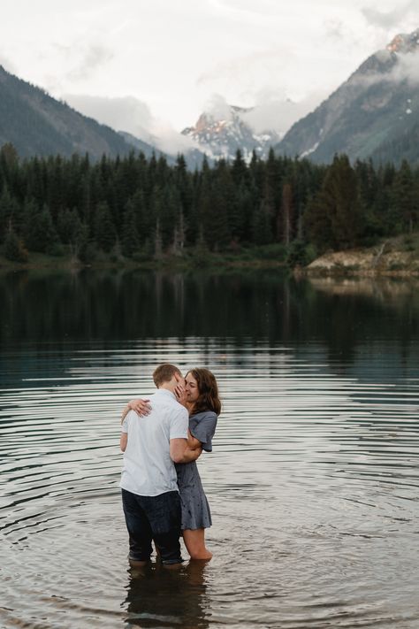 Gold Creek Pond Engagement, Engament Photos, Woods Outfit, Soft Launch, Outdoor Engagement Photos, Engagement Pics, Sun Set, Adventure Wedding, Still Water