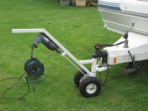 A small drive system consisting of two or four driving rollers to move a caravan is technically called as caravan mover. Caravan movers or caravan motor movers serve its purpose of moving a caravan forward, backward and to the side from the spot. Once... Cargo Camper, Caravan Mover, Power Trailer, Trailer Design, Offroad Accessories, Trailer Dolly, Garden Wagon, Cargo Trailer Camper, Rv Dreams