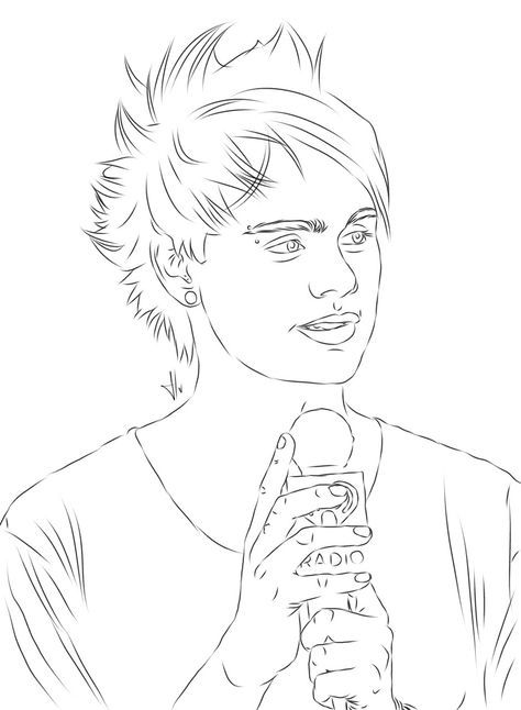 #MichaelClifford #michaelclifford #5sos #fivesecondsofsummer #draw #line 5sos Drawings Easy, 5sos Drawing, Drawing Quotes, Five Seconds Of Summer, Michael Clifford, Line Drawing, Drawing Ideas, Line Art, Coloring Pages