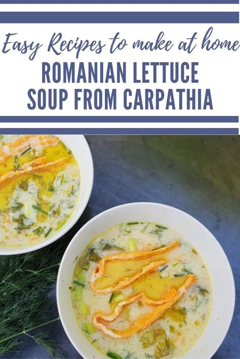 Romanian Lettuce Soup - an easy recipe from Romania to make at home with Lettuce, Yoghurt and Egg #Soup #SummerSoup #Romanian #LettuceSoup #Yoghurt Lettuce Soup, Egg Soup, Healthy Italian Recipes, Arbonne Recipes, Hashbrown Recipes, Soup And Stew, Hearty Stews, Best Side Dishes, Arbonne