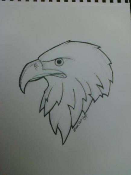 Egale Drawing, Eagle Drawing Easy, Drawings Ideas For Kids, Eagle Outline, Drawing Eagle, Falcon Drawing, Eagle Sketch, Birds Drawing, Aigle Royal