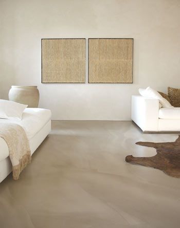 Concrete Floors Living Room, Bedroom Neutral, Painted Concrete Floors, Concrete Stained Floors, Zen Bedroom, Cement Floor, Fireplace Remodel, Stained Concrete, Floor Colors