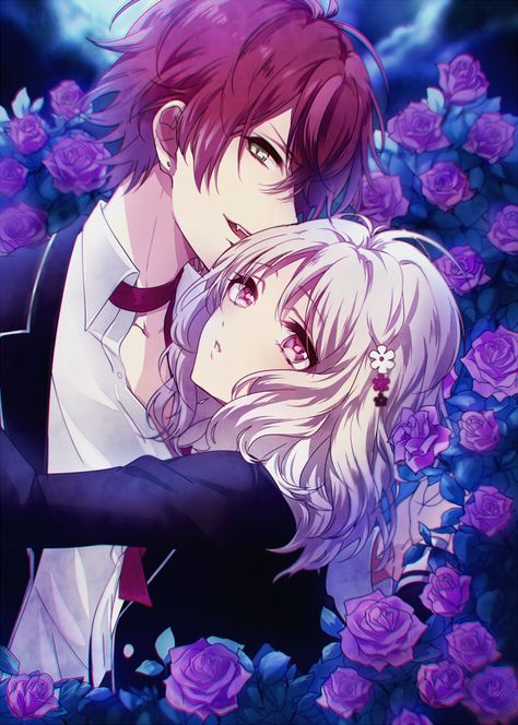 Yui And Ayato, Diabolik Lovers Ayato, Diabolik Lovers Wallpaper, Ayato Sakamaki, Anime Mermaid, Anime Love Story, Maid Sama, Shugo Chara, Diabolik