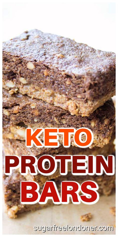 A stack of keto protein bars Low Carb Protein Bars Recipe, Low Sugar Protein Bars, Protein Bar Recipe, Keto Protein Bars, Low Carb Bars, Best Low Carb Snacks, Low Carb Protein Bars, Energy Bars Recipe, Keto Protein