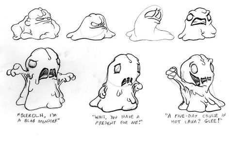 Slime Monster Blob Monster Art, Blob Monster, Slime Character, Slime Monster, Monster Drawing, Illustration Ideas, Scary Art, Monster Art, Art Class