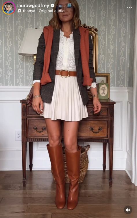 Riding Boots Outfit Fall, Brown Riding Boots Outfit, Boots Outfit Work, Riding Boots Outfit, Riding Boot Outfits, Fall Boots Outfit, Outfit Work, Brown Riding Boots, Boots Outfit