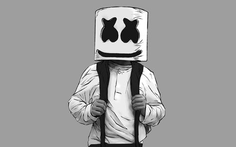 3840x2400 marshmello 4k high resolution wallpaper widescreen Dj Marshmello, Dj, Wallpapers, Music, White, Black