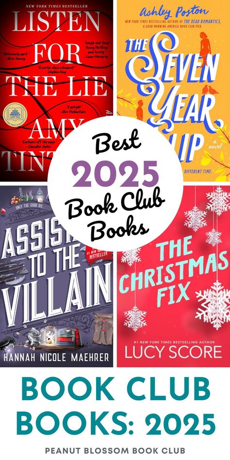 Best Book Club Picks for 2025 Book Club Genre List, Book Club Books For 2025, Book Club Books 2025, Womens Book Club Reading Lists, Best Book Club Books For Women, Books For Book Club Reading Lists, Trending Books 2024, Best Audiobooks 2024, Christian Book Club Ideas