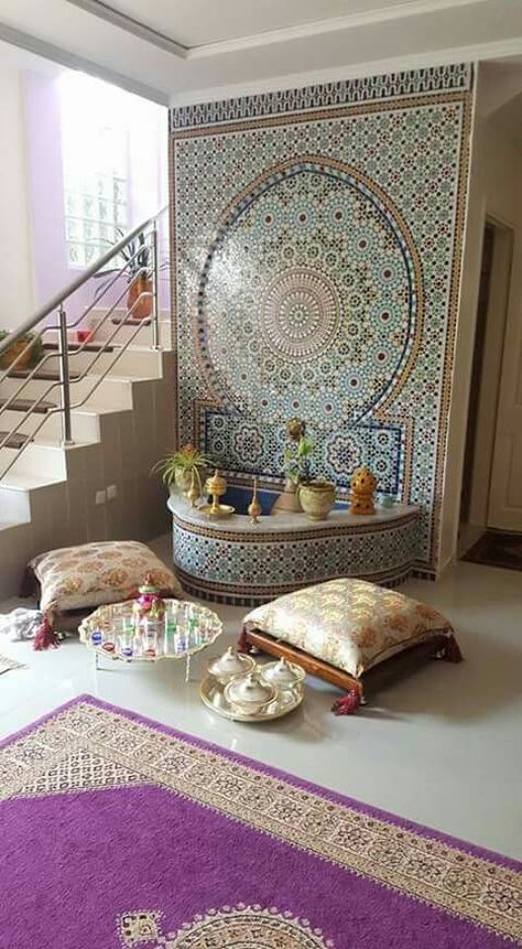 سيب مدخل المقلط Moroccan Elements, Dekorasi Maroko, Moroccan Curtains, Moroccan Decor Living Room, Arabian Decor, Beautiful Culture, Arabic Decor, Interior Boho, Moroccan Living Room