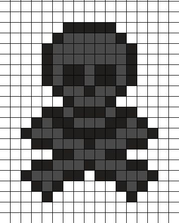 Crow Pixel Art, Witchy Pixel Art, Pixel Art Eyes, Emo Pixel Art, Grunge Pixel Art, Black Pixel Art, Gothic Pixel Art, Goth Pixel Art, Graph Crochet