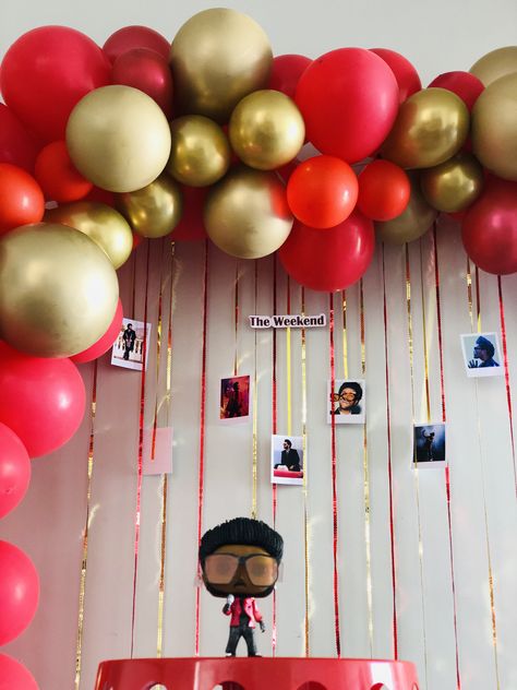 The Weekend Birthday Party, Weeknd Birthday Theme, The Weekend Themed Birthday Party, The Weekend Birthday Theme, The Weekend Party Theme, Weeknd Themed Party, The Weeknd Themed Birthday Party, Cake The Weeknd, The Weeknd Party Theme