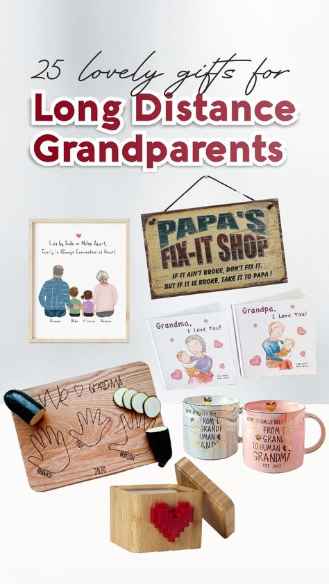 Long Distance Grandparents Gift, Long Distance Grandparenting, Sentimental Gifts For Grandparents, Diy Grandparent Gifts, Diy Gifts For Grandparents, Long Distance Family Gifts, Grandparent Announcement, Long Distance Family, Personalized Family Print