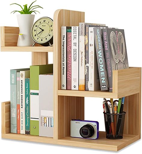 Simple Bookcase, Mini Bookshelf, Desktop Bookshelf, Shelf Small, Desktop Shelf, Bookshelf Organization, Small Bookshelf, Bookshelf Desk, Storing Books