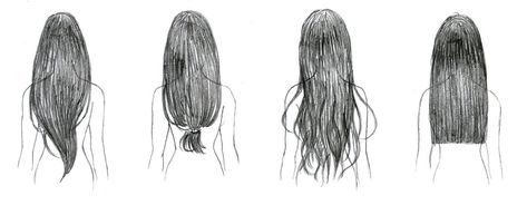 Hair Drawing From Behind, Drawing From Behind, Long Hair Drawing, Drawing Room Interior Design, Male Profile, Curly Hair Drawing, Manga Hair, Hair Drawing, Small Drawings