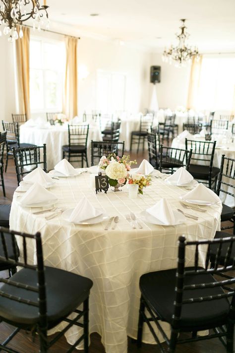 Chivari Chairs Wedding, Table With Black Chairs, Wedding Dining Table, Chivari Chairs, Black Chairs, Chiavari Chairs, Real Weddings Photos, Black Chair, Wedding Chairs