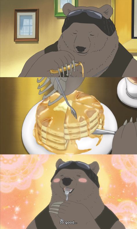 Shirokuma Cafe _ Ep49 Shirokuma Cafe, Dessert Anime, Polar Bear Cafe, Dessert Icon, Anime Food, Colorful Artwork, Polar Bear, Anime Icons, Eye Candy