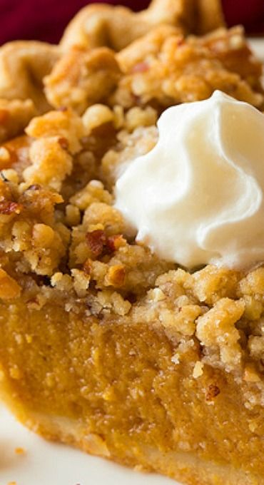 Shortcut Streusel Pumpkin Pie Streusel Pumpkin Pie, Praline Pumpkin Pie, Pumpkin Treats, Slice Of Pie, Pumpkin Eater, Pie Pops, Pumpkin Recipes Dessert, Pumpkin Pumpkin, Pumpkin Pecan