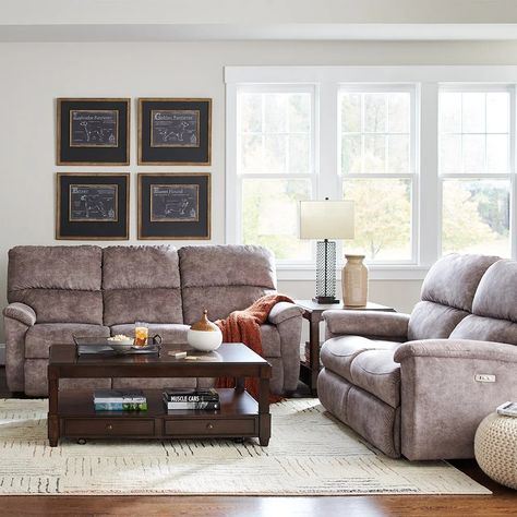 Brooks Reclining Sofa | La-Z-Boy Sofa Cozy Living Room, Sofa Interior Design, Lazy Boy Sofas, Reclining Sofa Living Room, Monroe Michigan, Sofa Cozy, Boys Furniture, High Quality Sofas, Lazy Boy