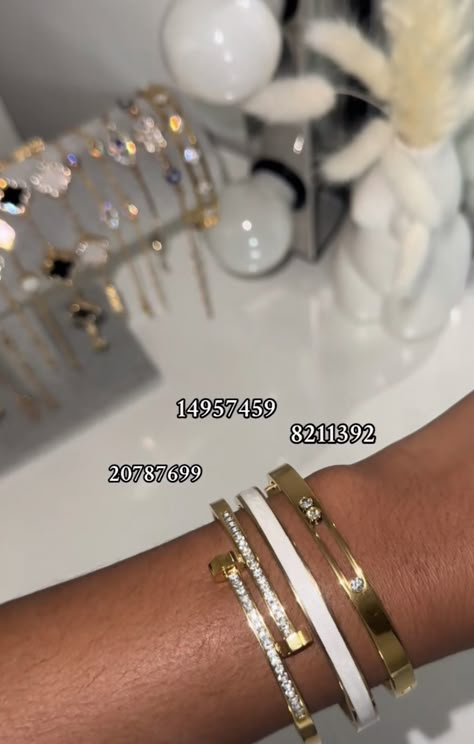 Shein Bracelets Codes, Shein Jewelry Code, Shein Bracelet, Shein Codes, Shein Jewelry, Pink White Nails, Xoxo Jewelry, Dope Jewelry Accessories, Expensive Jewelry Luxury