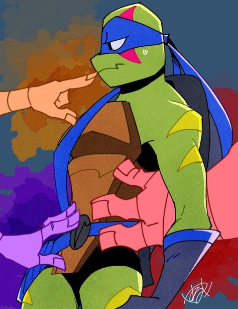 Bottom Leonardo Tmnt, Rise Of The Teenage Mutant Ninja Turtles Leonardo, Rise Leonardo, Leonardo Tmnt Art, Rottmnt Leonardo, Leonardo Rottmnt, Tmnt Wallpaper, Tmnt Human, Tmnt Swag