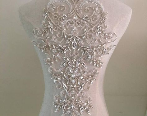 Bodice Applique, Rhinestone Collar, Bridal Applique, For Wedding Dress, Necklace Bridal, Amazing Lace, Rhinestone Appliques, Beaded Bodice, Bridal Sash