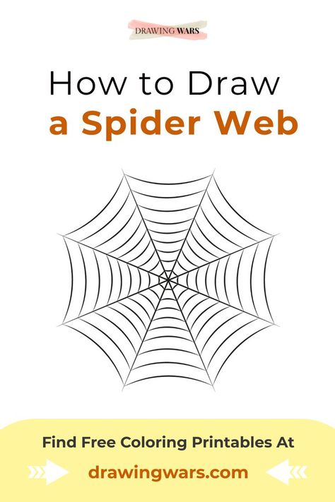 Learn How to Draw A Spider Web Step by Step with Free Printable Coloring Pages for Kids! Spider Web Printable Template, Spider Web Printables Free, Spider Web Template Free Printable, Free Spider Web Printable, Spider Web Template Printable, Spider Web Template Free Printable, Spider Web Coloring Pages, Spider Web Coloring Sheet and much more! Find The Best Cartoon Drawings for Kids here and Entertain your kids with Free Coloring Sheets and Free Coloring Pages to Print for Kids! Spider Web Step By Step, Spider Web Printable, Spider Web Template, Draw A Spider Web, Draw A Spider, Printable Coloring Pages For Kids, Free Coloring Sheets, Colouring Printables, Good Cartoons