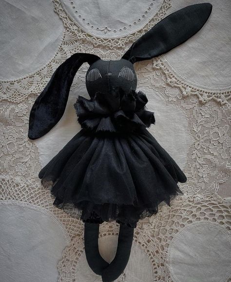 Creepy Stuffed Animals, Gothic Baby, Creepy Toys, Goth Baby, Baby Bats, Bunny Doll, Creepy Dolls, Cute Stuffed Animals, Cute Toys