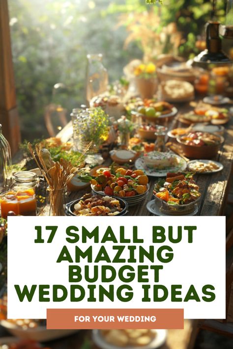 Save Big with 17 Small Budget Wedding Ideas That Impress Diy Wedding Catering, Cheap Wedding Food Ideas, Small Budget Wedding, Small Summer Wedding, Budget Wedding Ideas, Wedding Catering Ideas, Homemade Wedding Cake, Small Wedding Ideas, Round Paper Lanterns