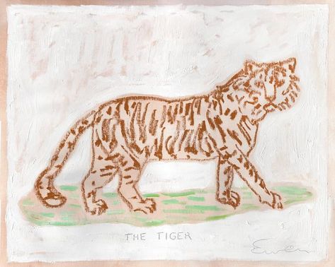 The Tiger by Anne-Louise Ewen on Artfully Walls Old English Manor, Large Framed Art, The Cheetah, English Manor, Blue Tiger, Blue Tigers, Extruded Aluminum, Foam Core, Visual Artwork