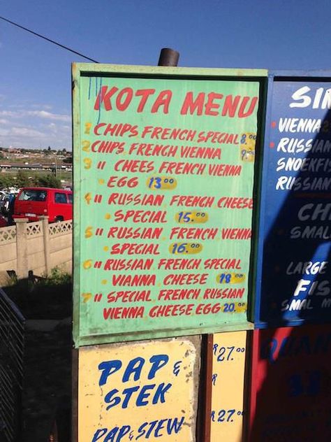 Street Food, Soweto Style: Preparing The Famous Kota Sandwich South African Street Food, African Street Food, Sandwich Toppings, Russian Eggs, Greasy Food, French Cheese, South African Recipes, African Food, Food Items