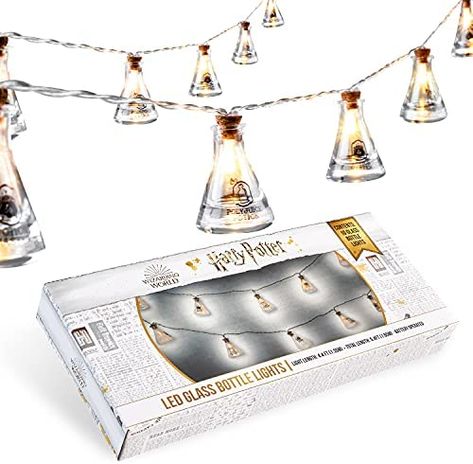 Harry Potter Potion Bottle String Lights, 10 LED String Lights 1.65M/5.4Ft, Indoor String Lights for Bedroom Decor (Warm White), Harry Potter Gifts : Amazon.co.uk: Lighting Harry Potter Potion Bottles, Harry Potter Themed Bedroom, String Lights For Bedroom, Harry Potter Light, Led Bottle Light, Harry Potter Party Decorations, Cumpleaños Harry Potter, Harry Potter Room Decor, String Lights In The Bedroom