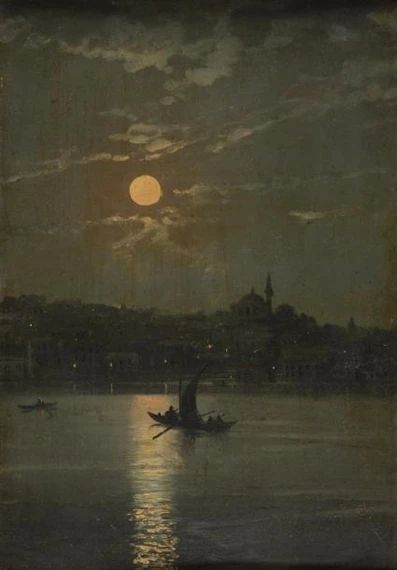 1900s Aesthetic, Moonlight Painting, Arte Van Gogh, Historical Painting, Old Paintings, Islamic Art, Dark Aesthetic, Dark Art, Sunrise Sunset