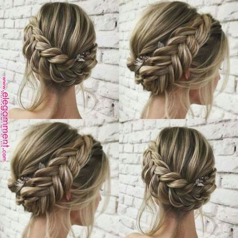 Summer Wedding Hairstyles, Bridal Hair Updo, Pinterest Hair, Penteado Cabelo Curto, Formal Hairstyles, Box Braids Hairstyles, Wedding Hair And Makeup, Bridesmaid Hair, Prom Hair