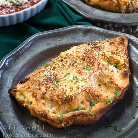 Ham and 3 Cheese Calzone Recipe using Leftover Ham - Hostess At Heart Cheese Calzone Recipe, Cheese Calzone, Ham Leftovers, Calzone Recipe, Easter Ham, Leftover Ham Recipes, Popular Dishes, Fast Dinner Recipes, Hash Brown Casserole