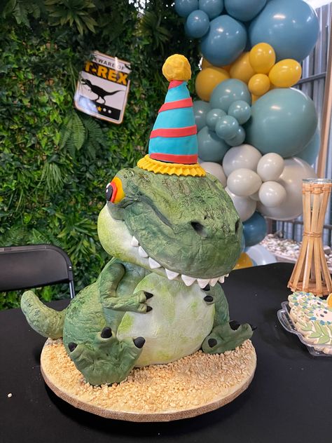 3d Dinosaur Cake, Trex Cake, Tooth Cake, Party Dinosaur, 3d Dinosaur, Dino Cake, Dinosaur Birthday Cakes, Dinosaur Theme Party, Dinosaur Cake