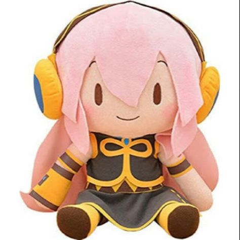 Vocaloid Plushie Icon, Vocaloid Plushies, Vocaloid Plush, Luka Vocaloid, Luka Megurine, Doll Anime, Megurine Luka, Yandere Simulator, Anime Figures