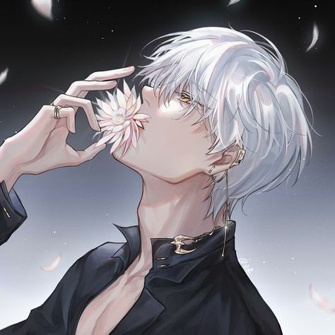 Silver Hair Boy, White Hair Men, Hair Boy, Anime Cupples, Boy Anime, Cool Anime Guys, Anime Warrior, Manga Boy, Anime Drawings Boy